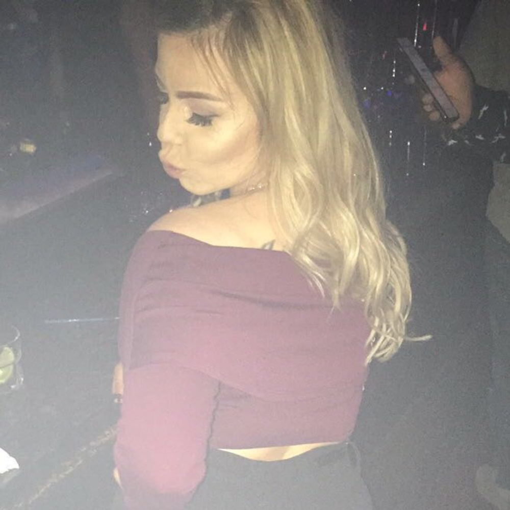 Wine colored off shoulder cropped top